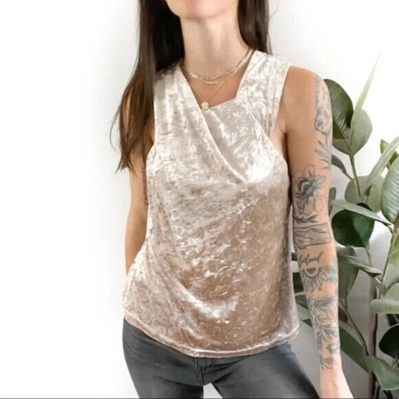 Anthropologie Porridge Jessie Velvet Halter Top size L - Picture 3 of 11